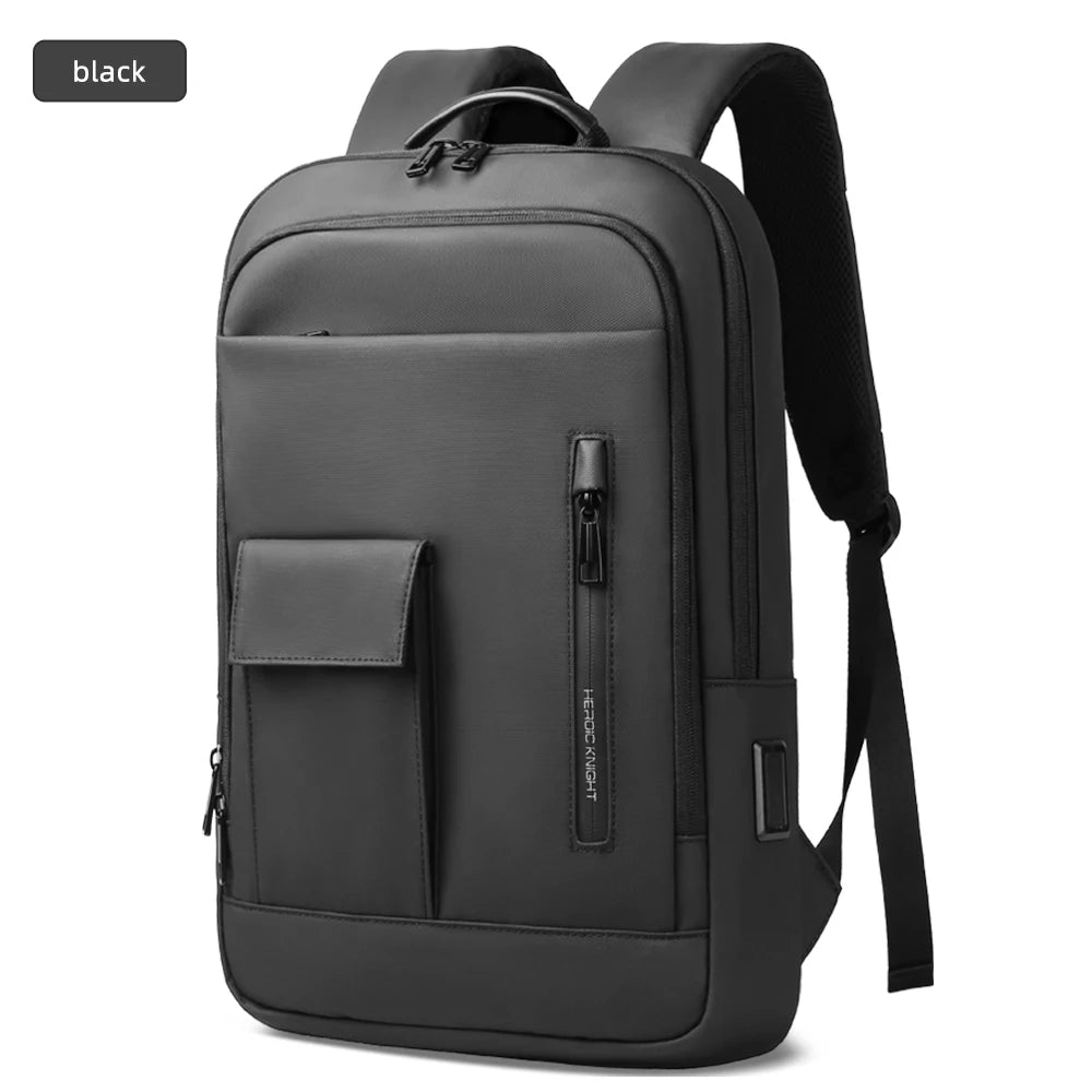 HK Slim 15.6'' Laptop Backpack Men's Business Backpacks with USB Port Lightweight Work Bag for College Daily Travel Back Pack