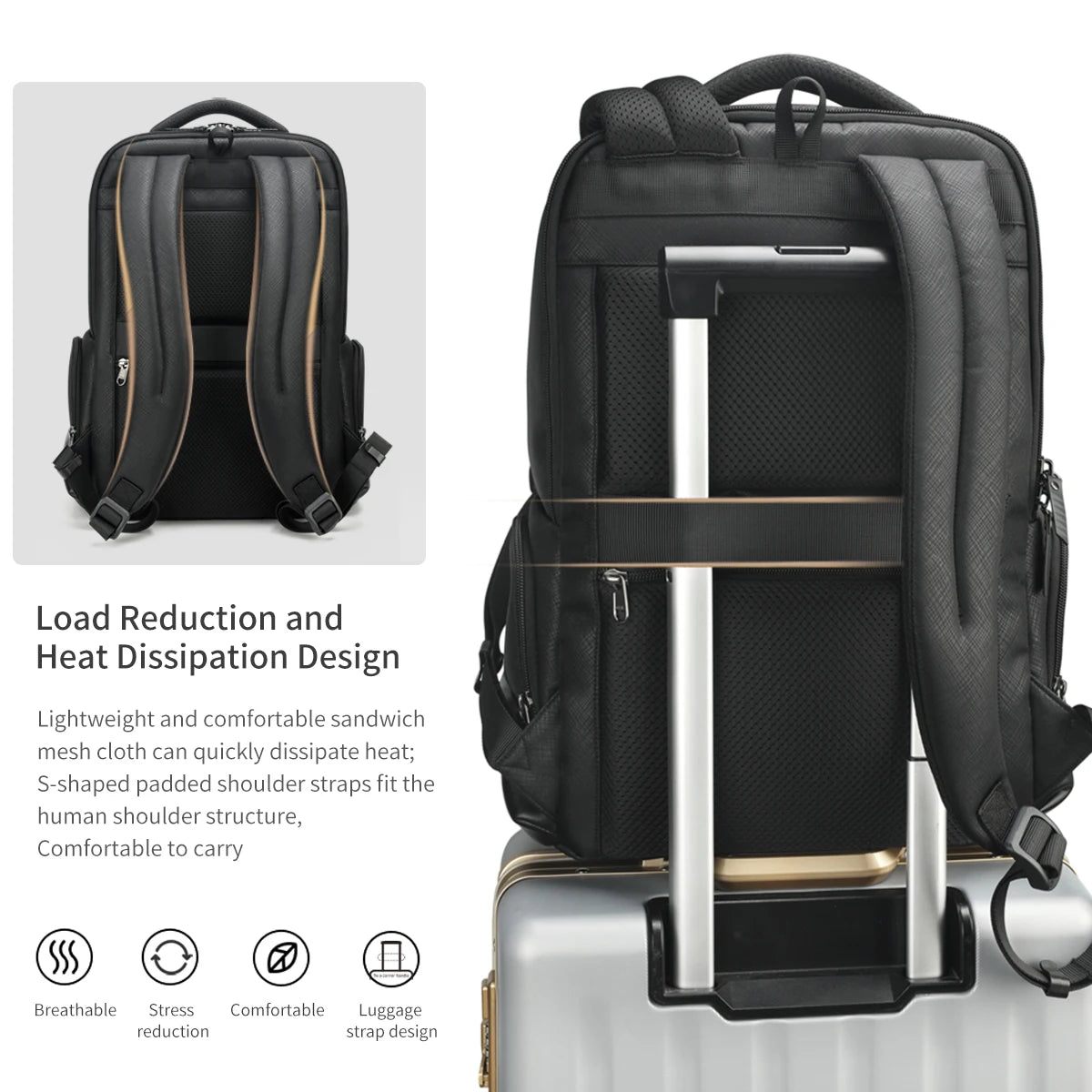 Tigernu Travel Backpack Bags 15.6inch Laptop Backpacks For Men Waterproof School Backpacks Business Bags Knapsack Connect Series