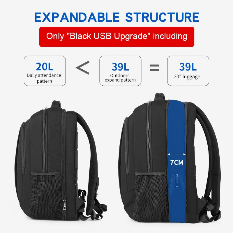 Tigernu Men Backpacks Vacuum Compression Backpacks 14 15.6 17.3'' Laptop Backpack For Men School Backpack Male Travel Backpacks