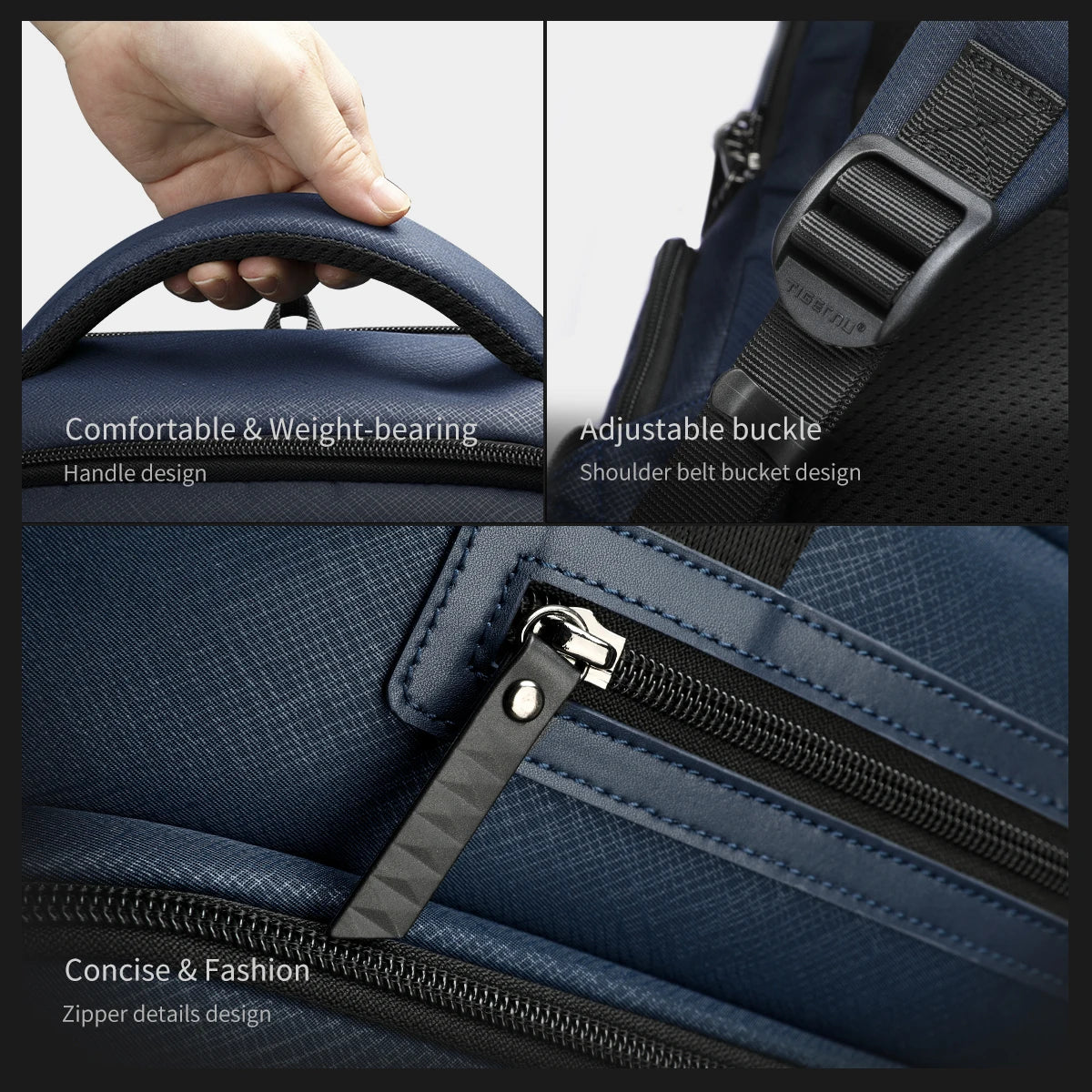 Tigernu Travel Backpack Bags 15.6inch Laptop Backpacks For Men Waterproof School Backpacks Business Bags Knapsack Connect Series