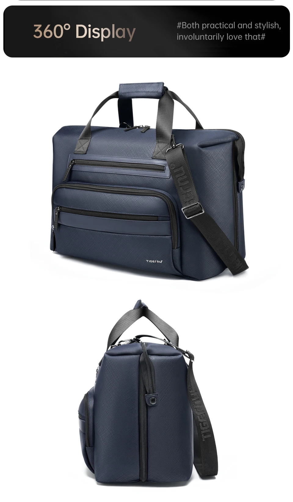 Tigernu Men Travel Bags Large Capacity Bag Luggage Men Duffel Bag Travel Tote Bags Weekend Bag Travel Handbag Connect Series