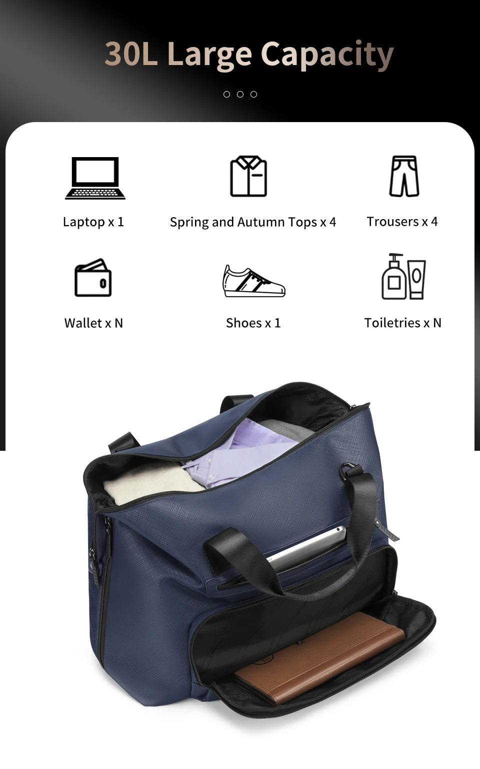 Tigernu Men Travel Bags Large Capacity Bag Luggage Men Duffel Bag Travel Tote Bags Weekend Bag Travel Handbag Connect Series