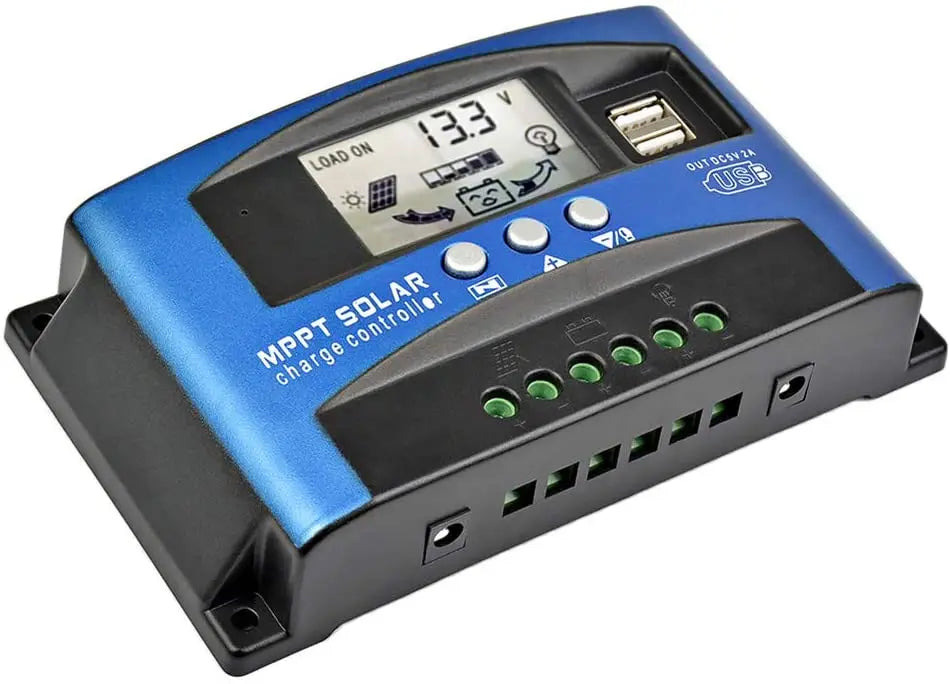 Y&H MPPT Solar Charge Controller 40A 60A 100A with Load/Dual USB /LCD 12V 24V Auto Solar Panel Charger Regulator