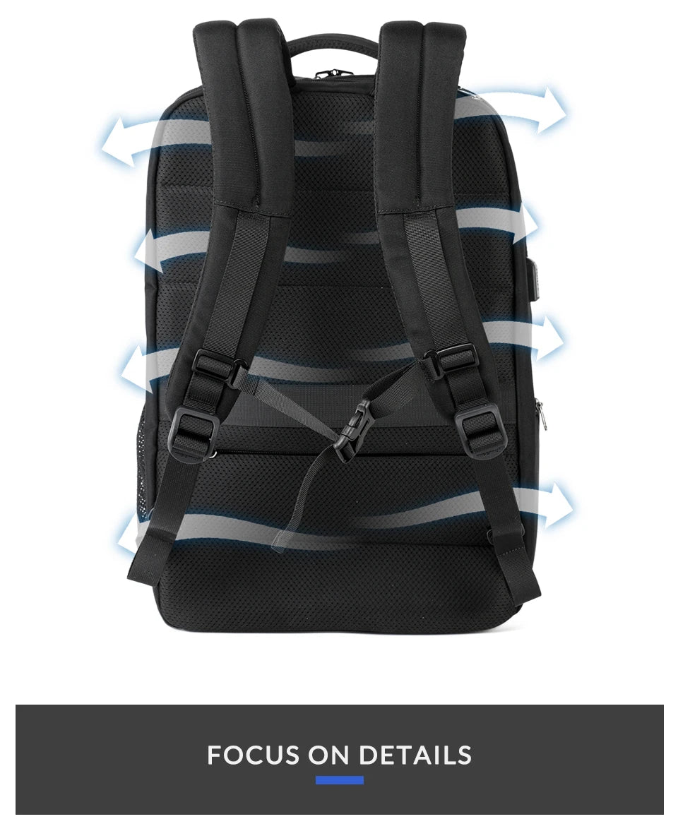 Tigernu Men's Backpacks 17.3 inch Laptop Backpack Bags For Men 39L Large Capacity Travel Bag Anti Theft Bags For School Knapsack