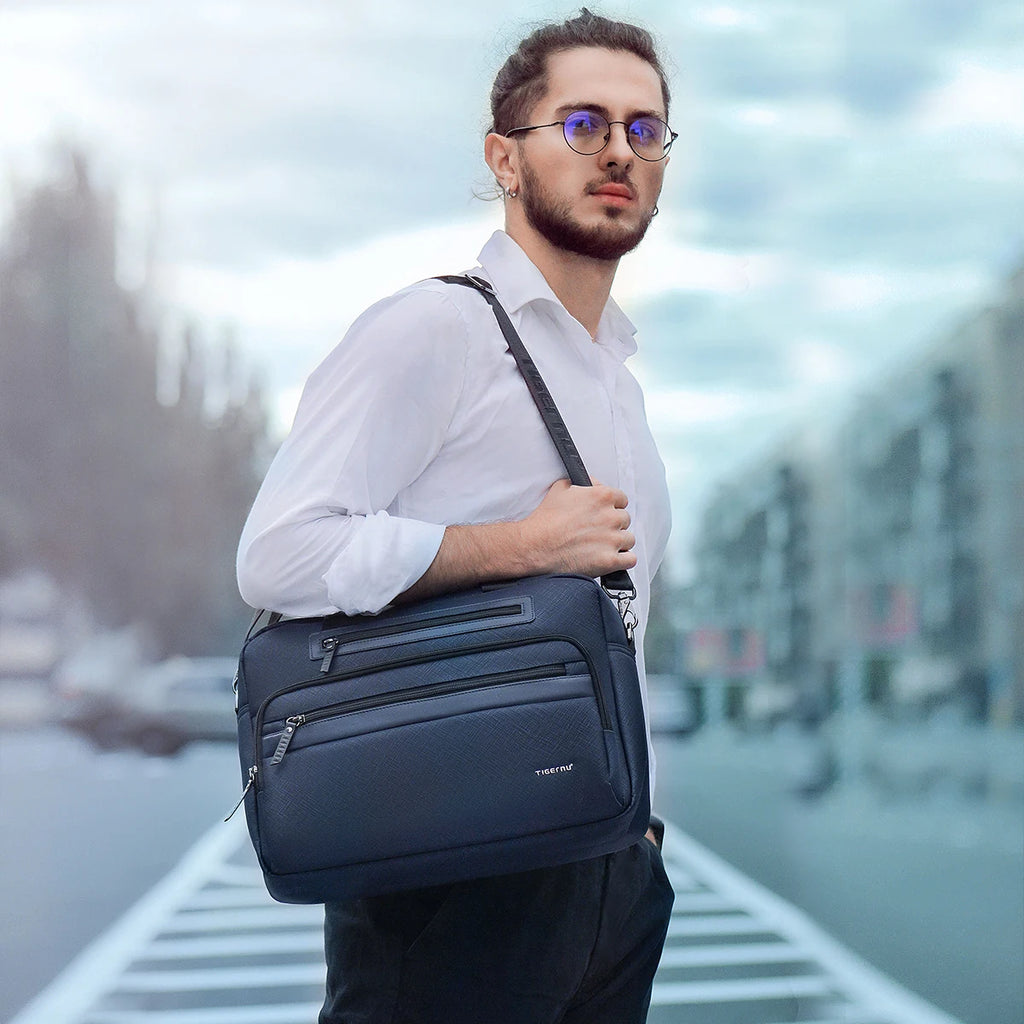Tigernu Briefcase Bags Men Laptop Bag Handbag 12-14inch Casual Vintage Briefcase Laptop Handbag Bags For Business Connect Series