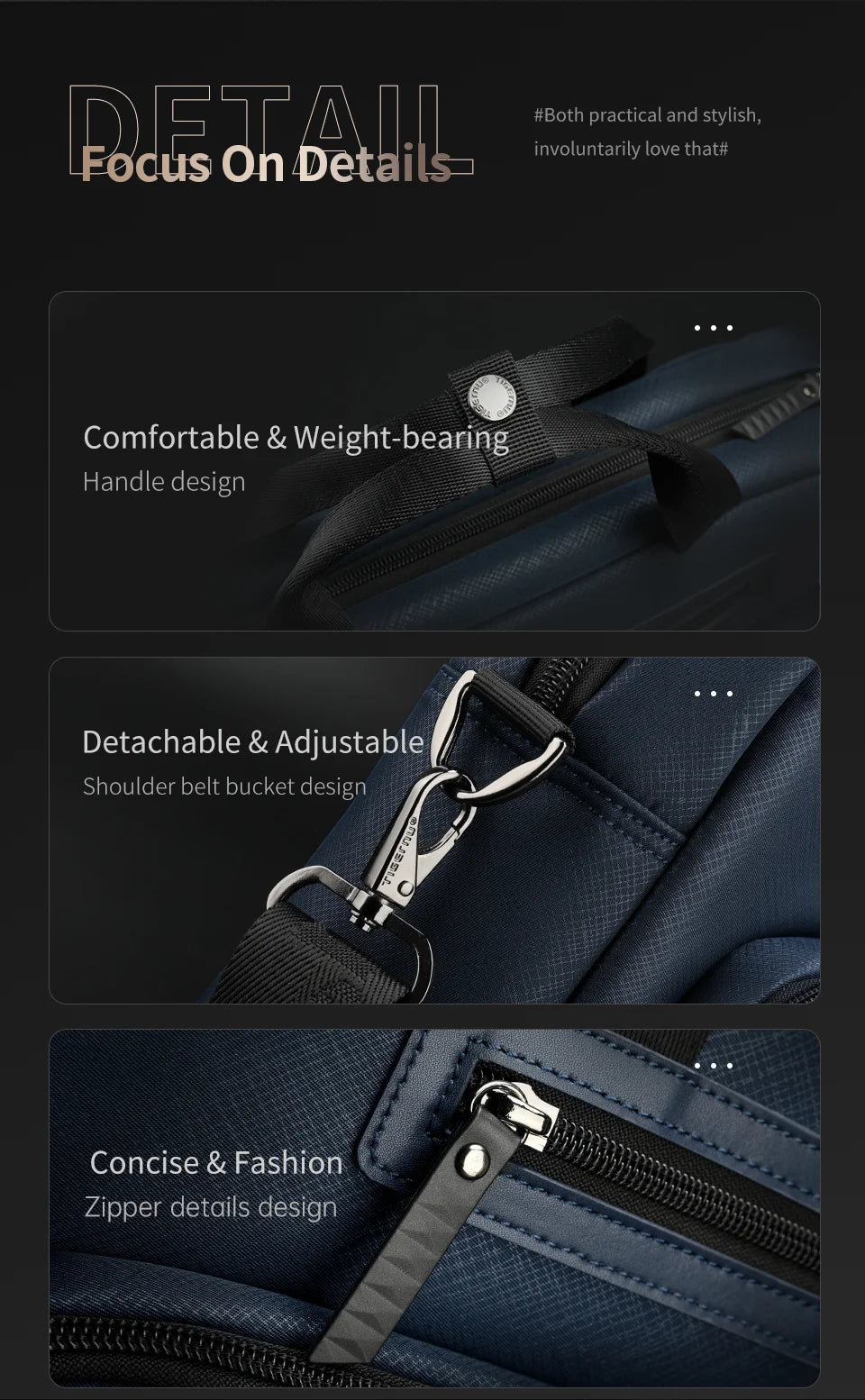 Tigernu Briefcase Bags Men Laptop Bag Handbag 12-14inch Casual Vintage Briefcase Laptop Handbag Bags For Business Connect Series