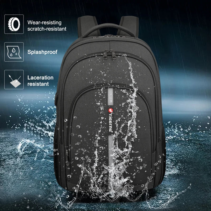 Tigernu Men Backpack 14-15.6inch Laptop Backpack Anti Theft Backpacks Bags For Men College Schoolbag Male Travel Bags Knapsack