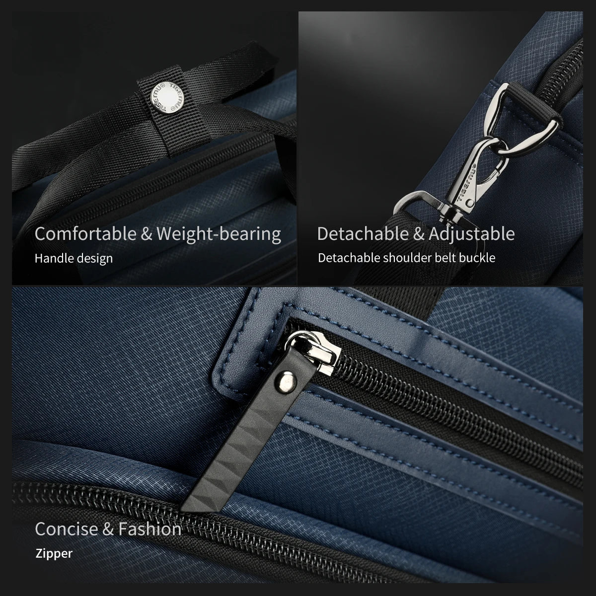 Tigernu Briefcase Bags Men Laptop Bag Handbag 12-14inch Casual Vintage Briefcase Laptop Handbag Bags For Business Connect Series