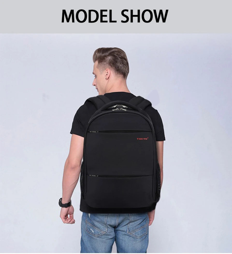 Tigernu Men Backpack Women 15-17inch Backpack Waterproof Laptop Backpack Bag Casual Male Mochila Travel School Backpacks For Men