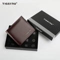 Tigernu High Quality Wallets Men Thin Money Purse Male Business Card Holder For Men Fashion PU Wallet Short Purse Light Card Bag