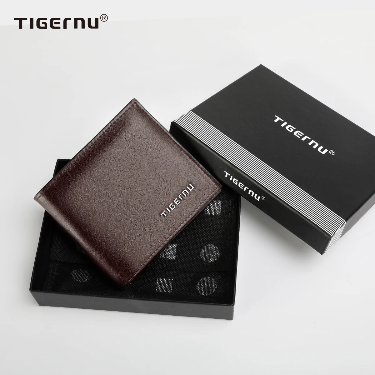 Tigernu High Quality Wallets Men Thin Money Purse Male Business Card Holder For Men Fashion PU Wallet Short Purse Light Card Bag