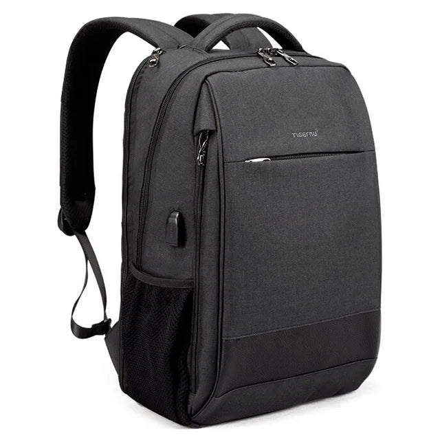 Tigernu Men's Backpack Fashion Travel Backpacks Male Anti Theft USB Charging 15.6 Laptop Backpack Waterproof School Bags For Men