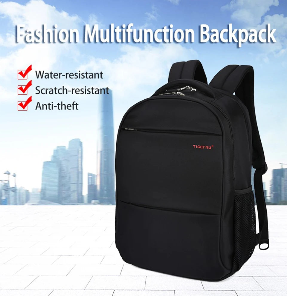 Tigernu Men Backpack Women 15-17inch Backpack Waterproof Laptop Backpack Bag Casual Male Mochila Travel School Backpacks For Men