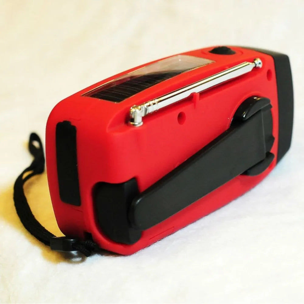 Outdoor Camping Emergency Radio Solar Hand Crank Dynamo Radio FM/AM/NOAA 2000Mah Phone Charger Power Bank Flashlight SOS