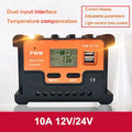Photovoltaic Solar Charger Controller 12V 24V 48V 10A 20A 30A 40A 50A 60A Automatic Light Control Dual USB Output Controller