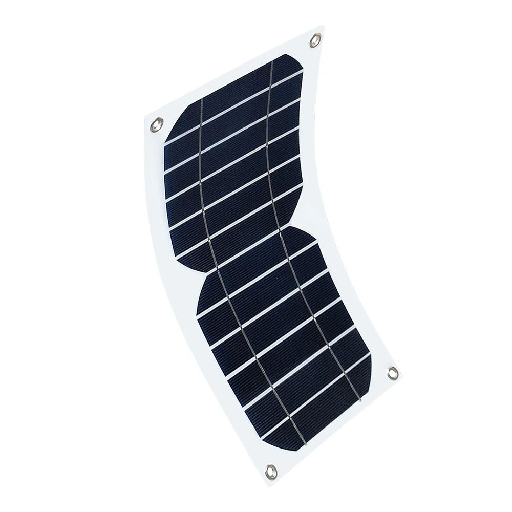 5W Solar Charger Flexible Solar Panel 5V 1A USB Output Solar Power Charging For Outdoor Camping Mobile Phone USB-charged Device