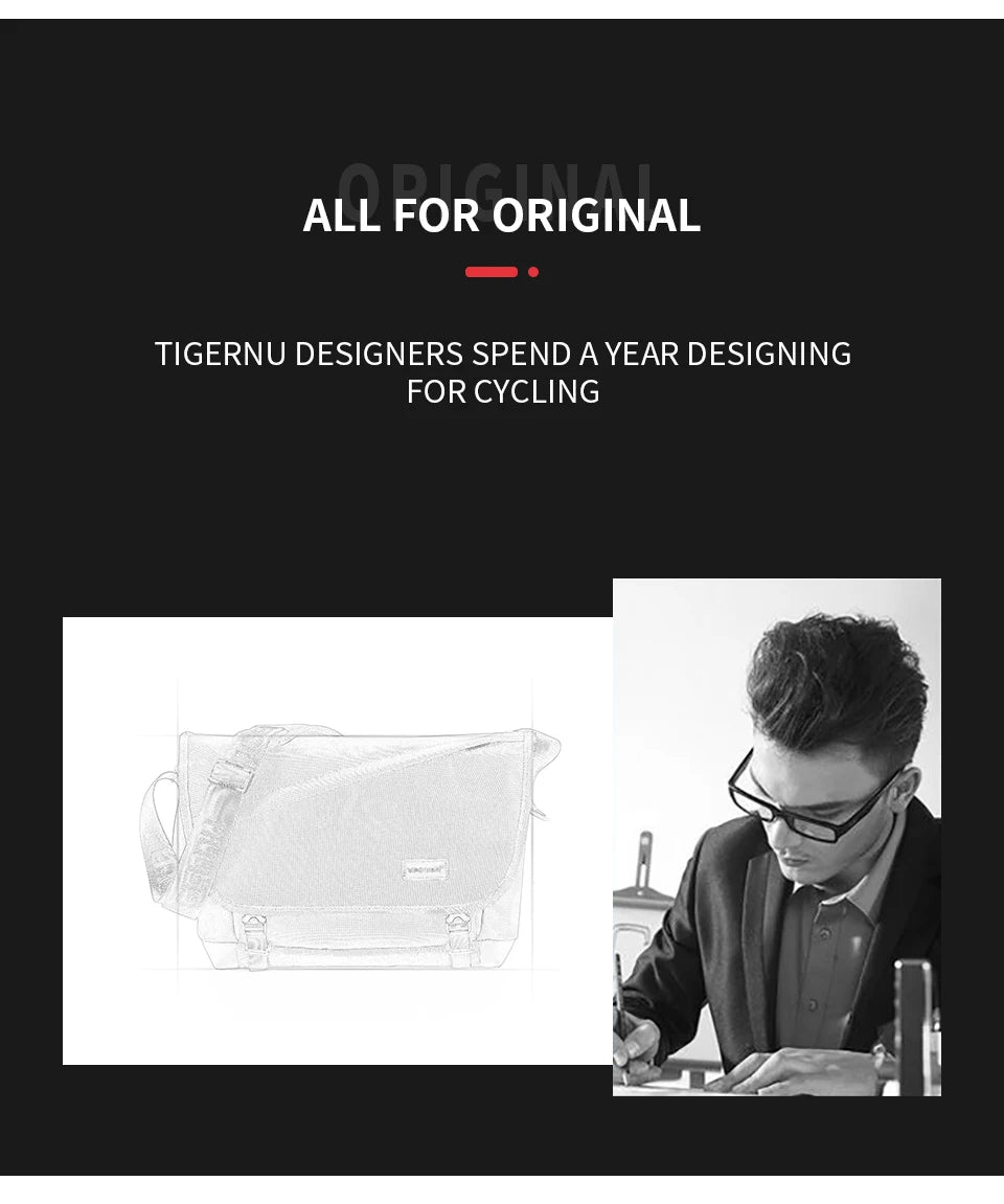 Tigernu Men Messenger Bags Shoulder Bag Light Weight Chest Bags For Men Casual Sling Bag Male Crossbody Bag Laptop Bag Messenger