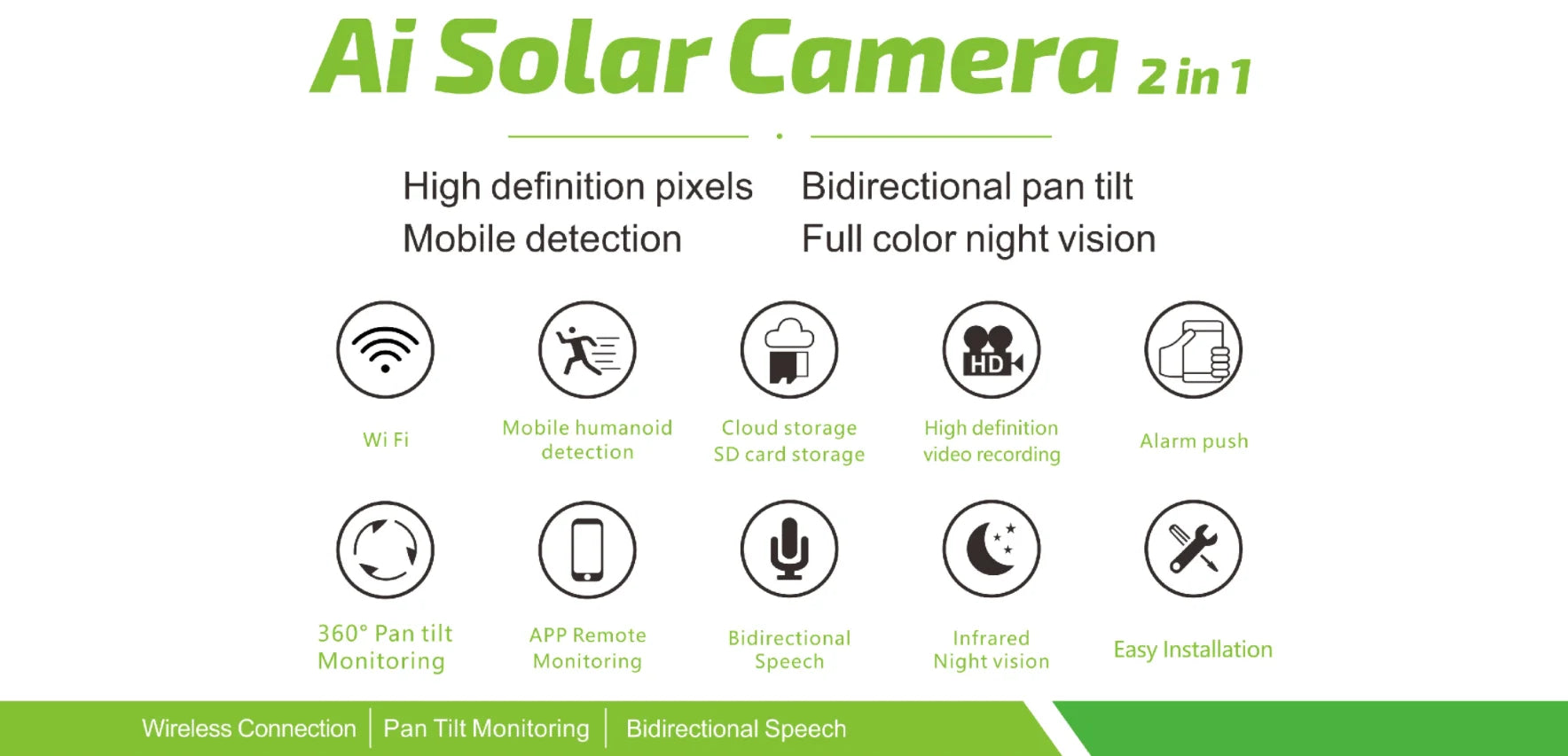 Eseecloud 4K 4G SIM Card Dual Lens Color Night Vision PIR Detect AI IP Solar Surveillance CCTV PTZ Camera
