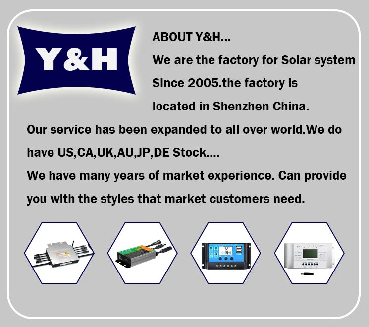 Y&H MPPT Solar Charge Controller 40A 60A 100A with Load/Dual USB /LCD 12V 24V Auto Solar Panel Charger Regulator
