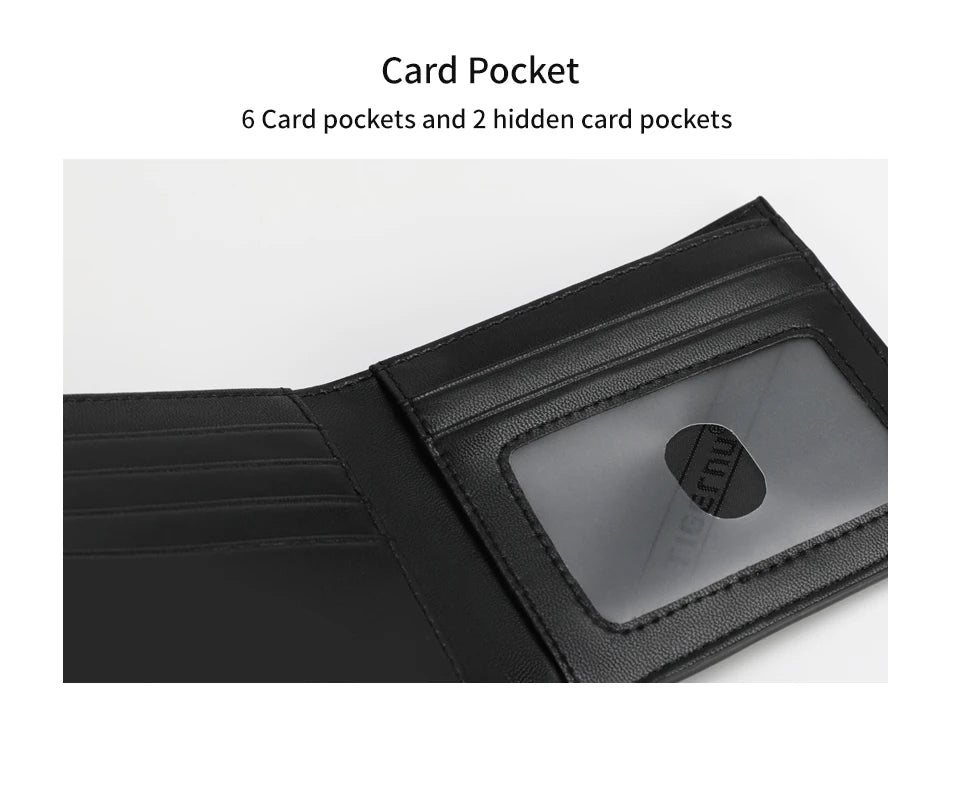 Tigernu High Quality Wallets Men Thin Money Purse Male Business Card Holder For Men Fashion PU Wallet Short Purse Light Card Bag