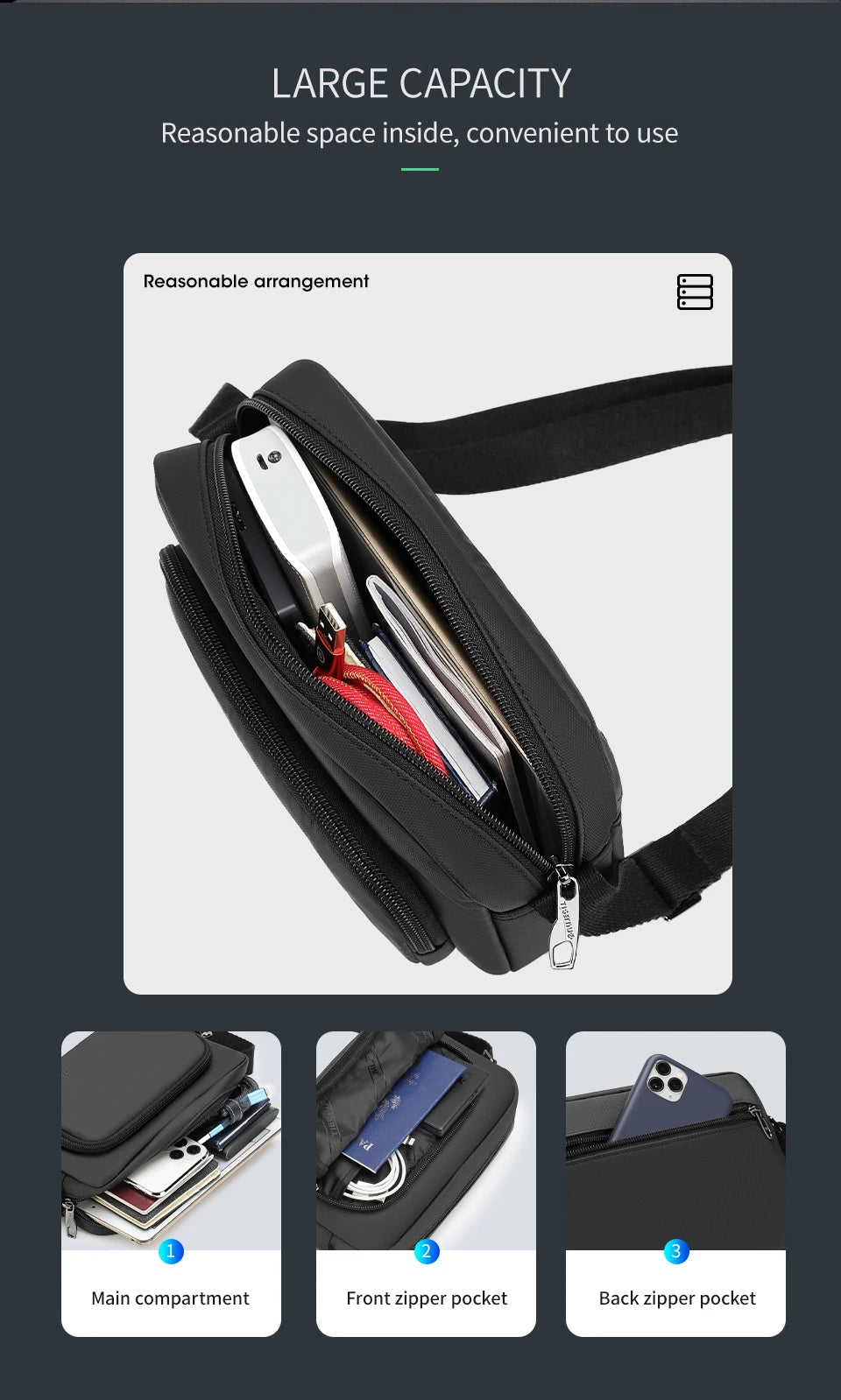 Tigernu High Quality Messenger Bags Waterproof Casual Shoulder Bags Light Weight Crossbody Bag Fashion Messenger Bags For Women