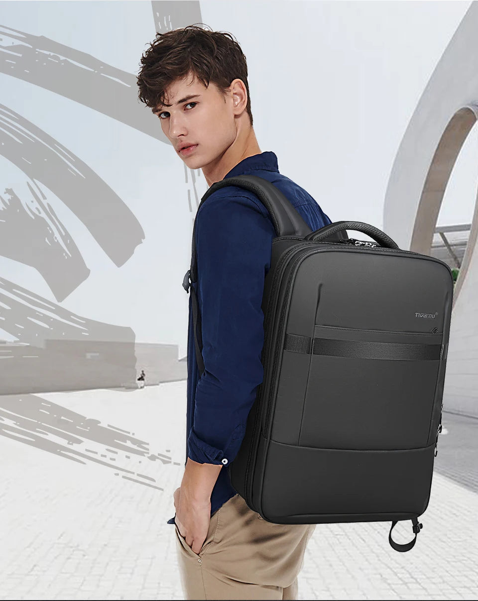 Tigernu Anti Theft Backpack 15.6inch Laptop Backpack Men TPU Waterproof Travel Backpacks Male School Bags For Men Luggage Bags