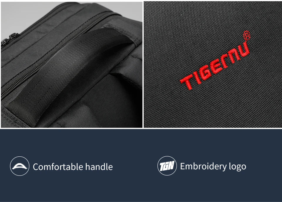 Tigernu Backpacks Men Waterproof 15.6 Laptop Backpack Male Mochila USB Charging Anti Theft Travel Backpack School Men Backpacks