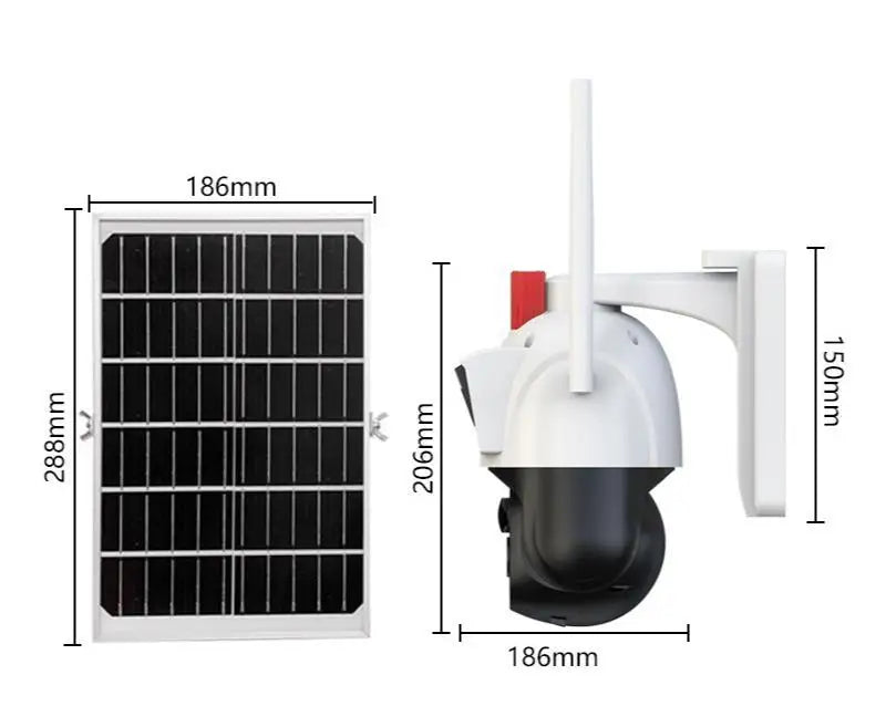 Eseecloud 4K 4G SIM Card Dual Lens Color Night Vision PIR Detect AI IP Solar Surveillance CCTV PTZ Camera