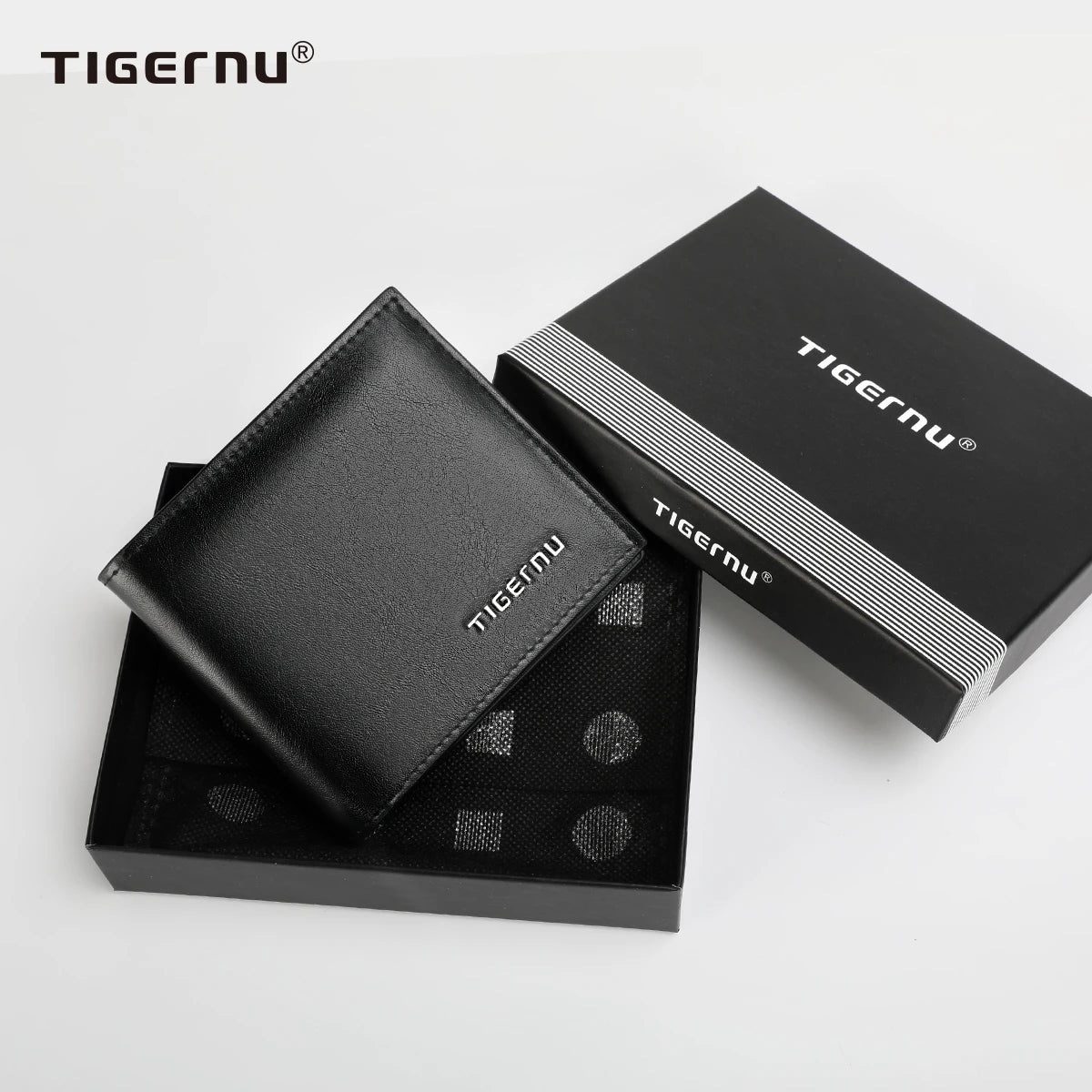Tigernu High Quality Wallets Men Thin Money Purse Male Business Card Holder For Men Fashion PU Wallet Short Purse Light Card Bag