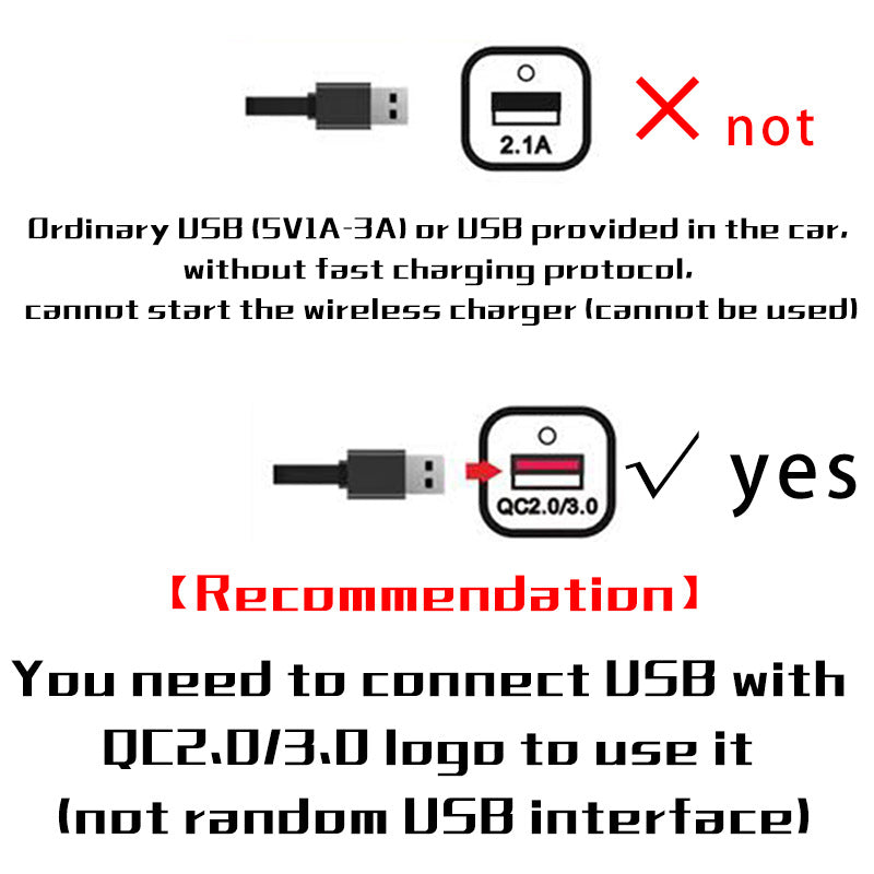 15W Wireless Car Charger Pad Non-Slip Qi Fast Charging for Android & iPhone 11/12/13/14 - Vehicle Phone Charger