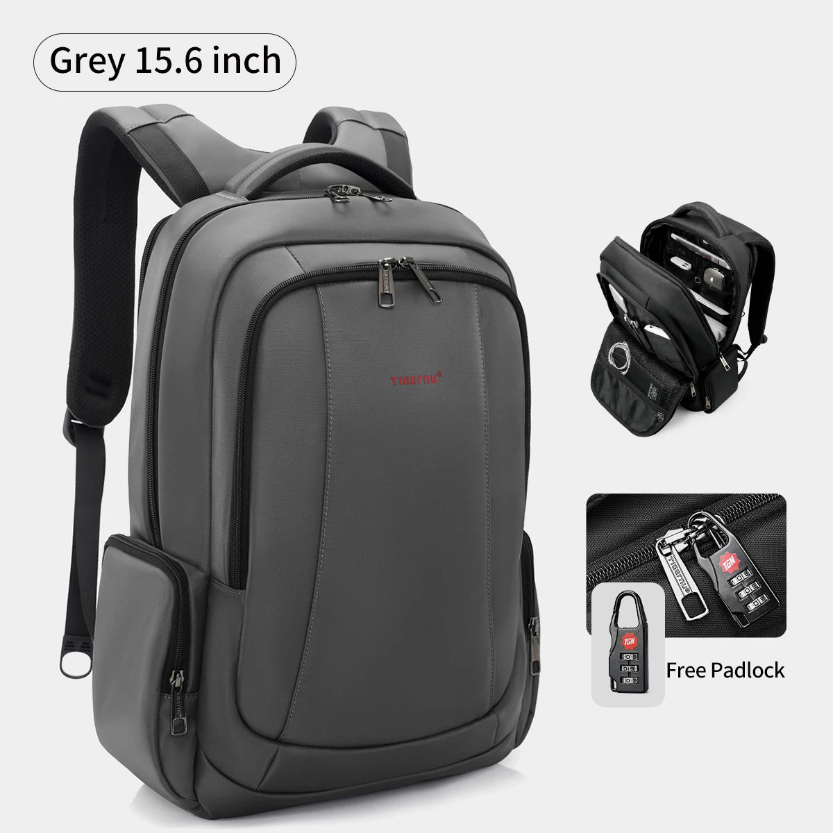 Tigernu Men Backpacks Vacuum Compression Backpacks 14 15.6 17.3'' Laptop Backpack For Men School Backpack Male Travel Backpacks