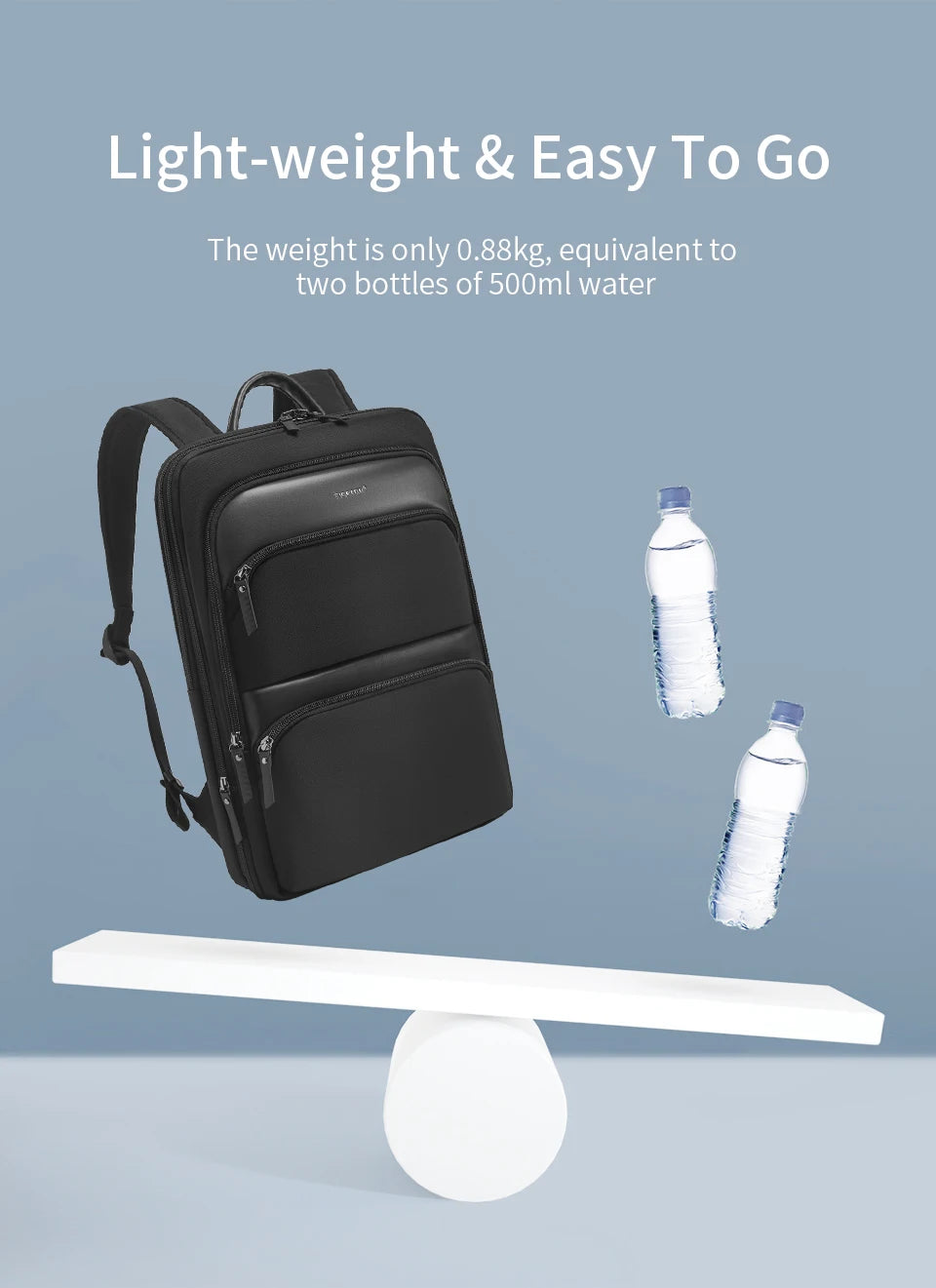 Tigernu Expandable Backpack Men Thin Bags For Men Travel Backpack Waterproof Male 15.6inch Laptop Backpack Bag Mochilas Knapsack