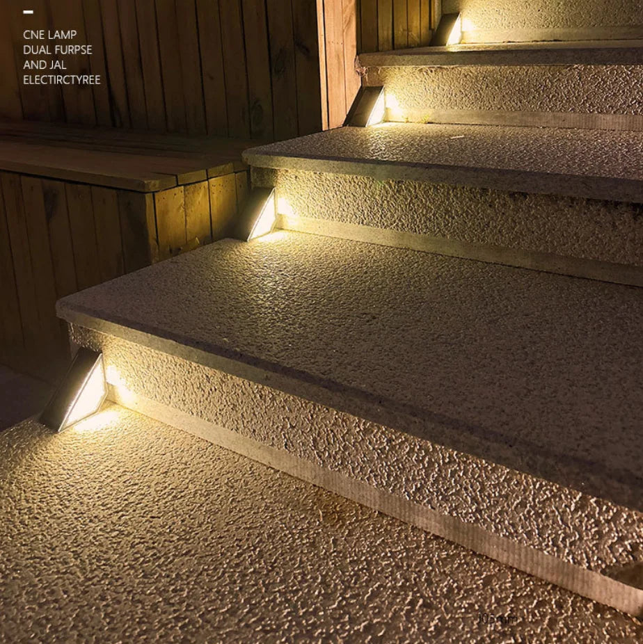 Solar powered step lights, floor lights, courtyard garden paths, porch terraces, decoration