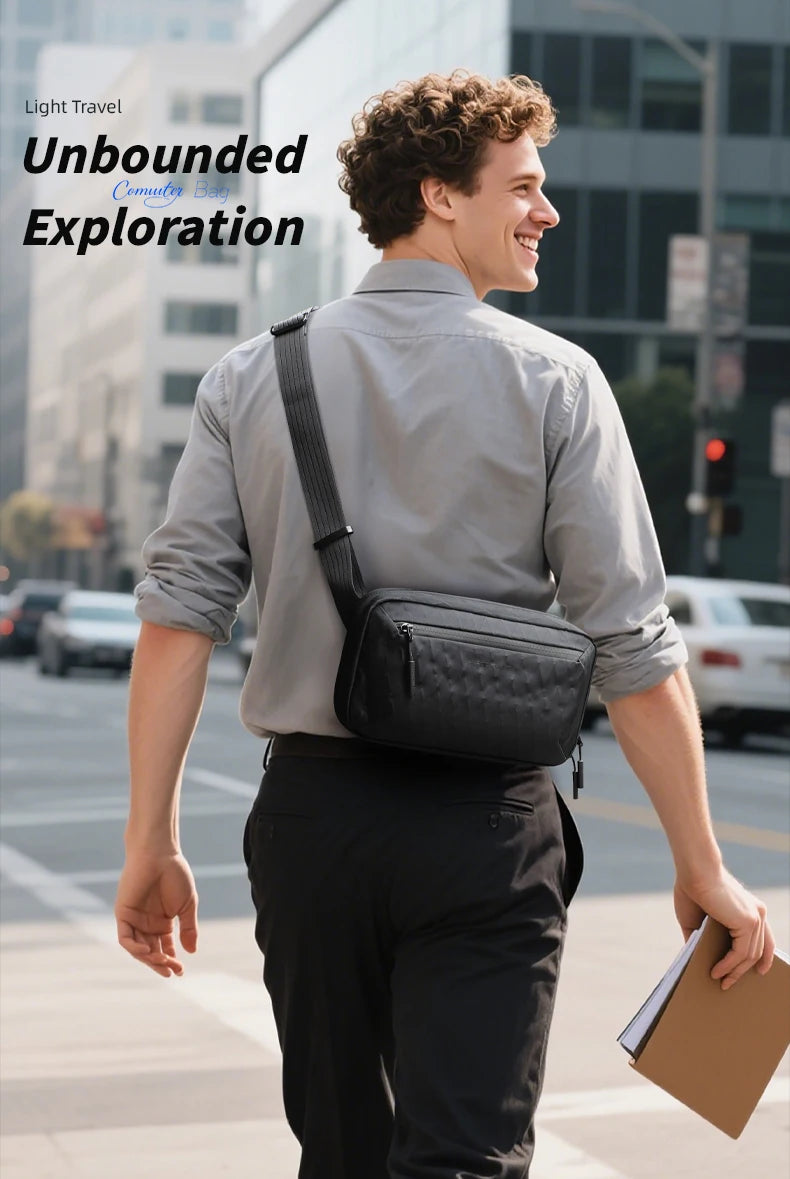 HK Ultra-light Crossbody Sling Bag Man Waterproof X-Pac Fabric Men's Shoulder Bag Outdoor Travel Phone Pouch for Hiking Trekking