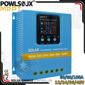 POWLSOJX MPPT Solar Charger 60A/80A/100A Selectable, Dual USB & 3-Stage Protection for Street Light/Home Power Systems