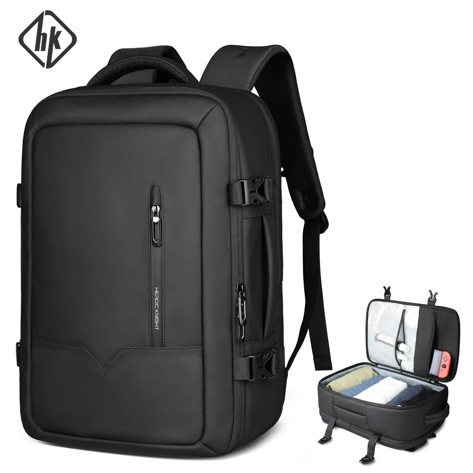 HK Travel Boarding Backpack Multifunctional 17 inch Laptop Bag Large Capacity Business Backpack Leisure Computer Bag Short Trip