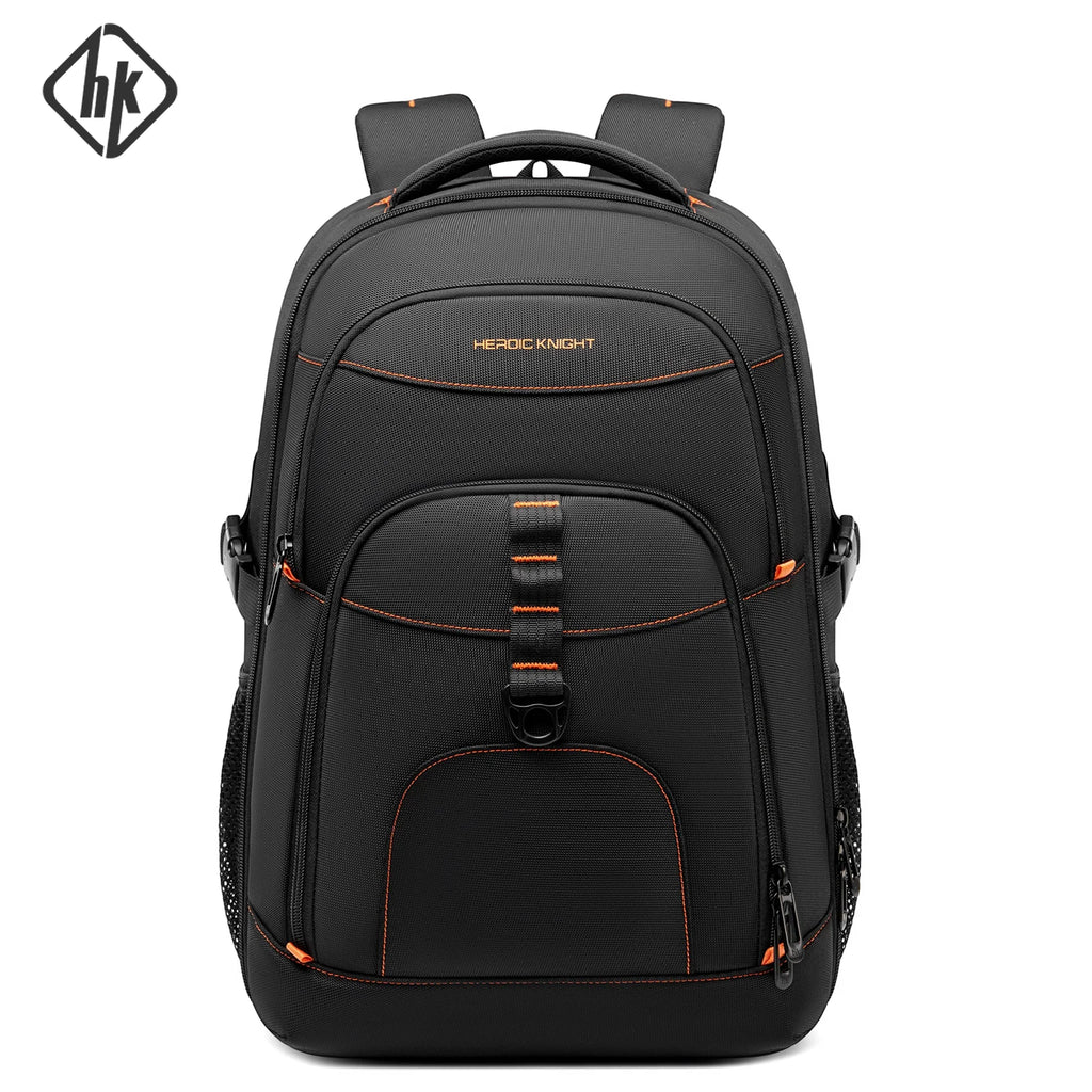 HK Large Capacity Travel Backpack Water Repellent 17.3 inch Laptop Business Bag for Men Work Leisure Hiking Rucksack School Bag