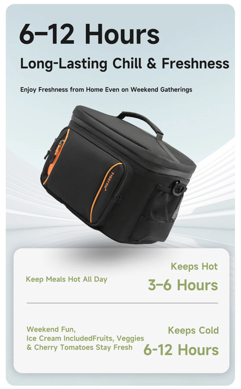 Tigernu Lunch Bags For Insulated Leakproof Cooler Bag Waterproof Women's Bag Ice Pack Cold Storage Bag Picnic Lunch Boxes School