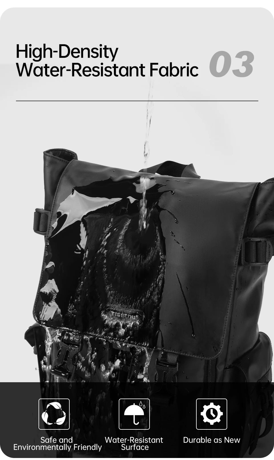 Tigernu Men‘s Backpack Youth School Backpacks Fashion Cabin Backpack For Men 15.6inch Laptop Backpacks Travel Mochilas Knapsack