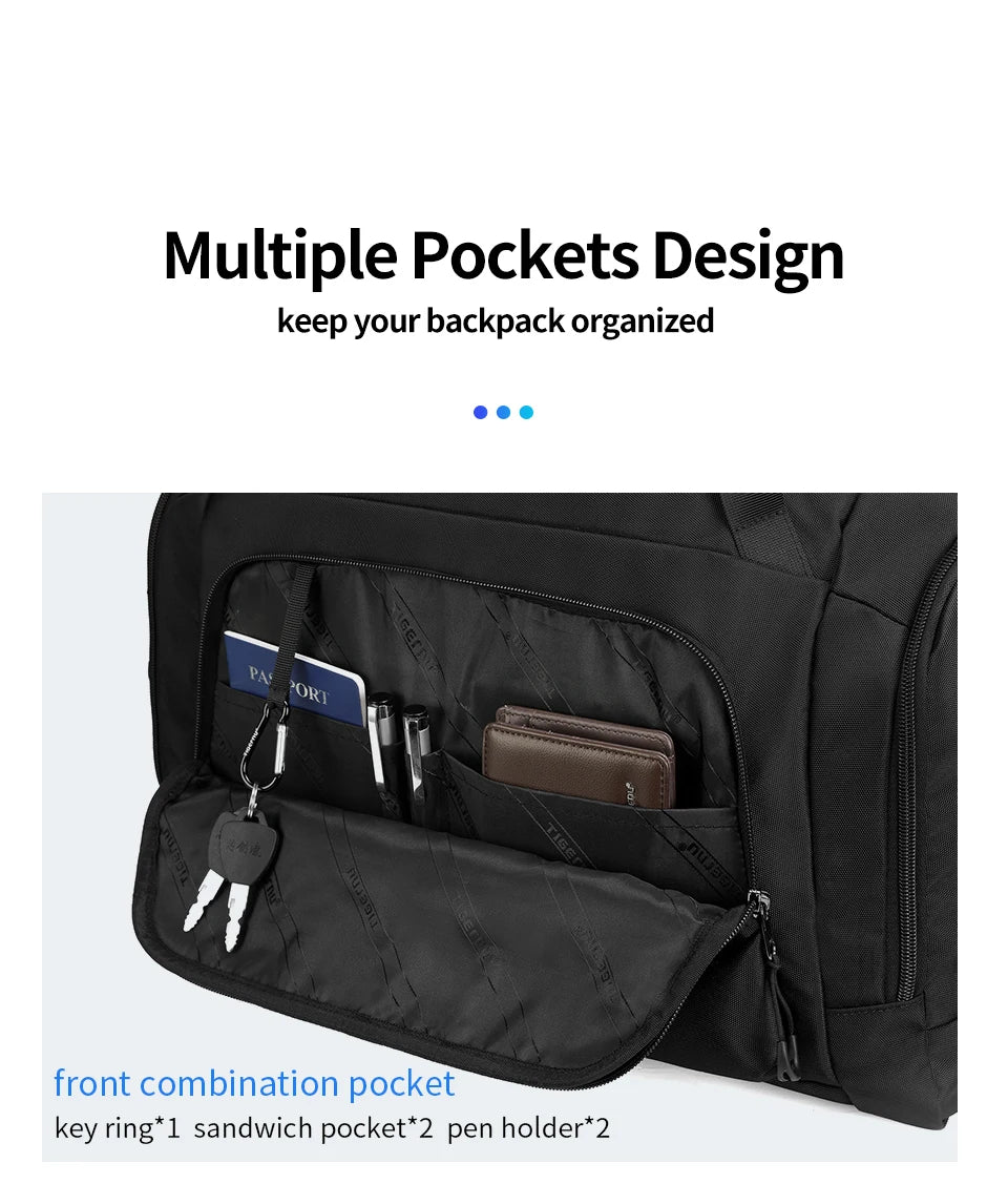 Tigernu Travel Bags For Men For Women 15.6inch Laptop Bag Handbag Waterproof Shoulder Bags Men Sport Bags For Gym Fitness Bags