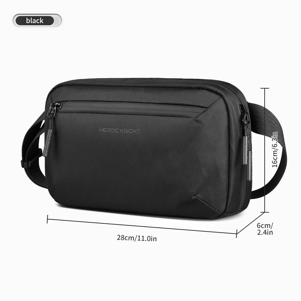 HK Ultra-light Crossbody Sling Bag Man Waterproof X-Pac Fabric Men's Shoulder Bag Outdoor Travel Phone Pouch for Hiking Trekking