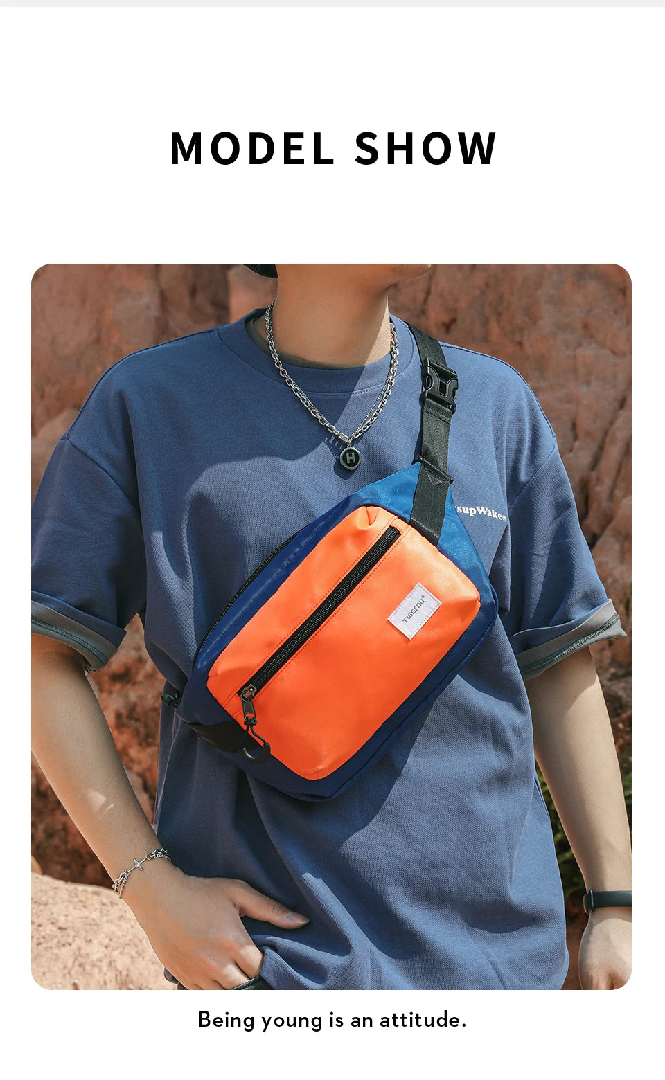 Tigernu Chest Bags For Men 7.9inch IPad Bag Lightweight Shoulder Bag Waterproof Crossbody Bag Male Mini Bags Sling Bag Handbag