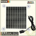 POLESTAR 10W Car Solar Charger with Built-in OBD Cable – Plug-and-Play for Easy 12V Battery Charging