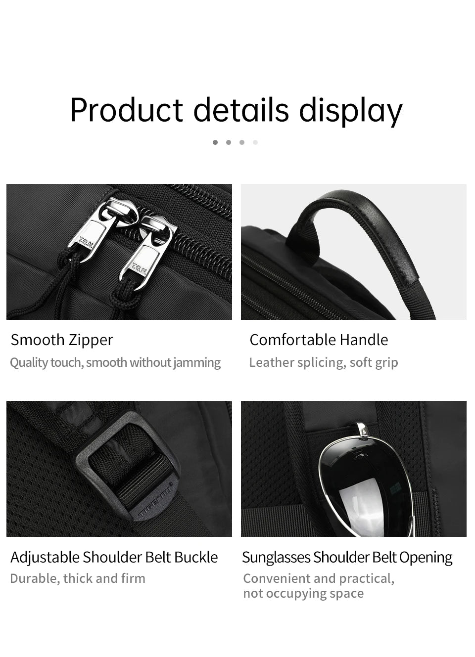 Tigernu Expandable Backpacks For Men 15.6inch Laptop Backpack Bags College Thin Travel Bags Male Lightweight Schoolbag Knapsack