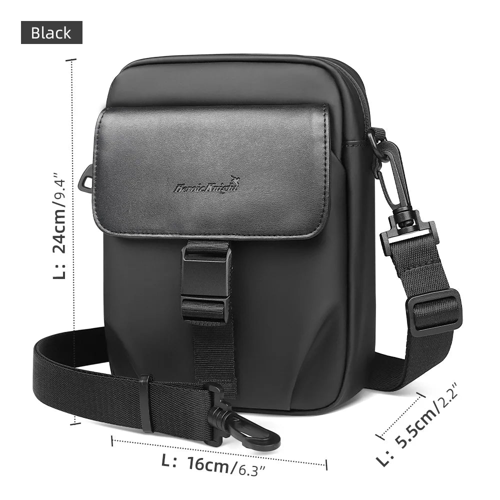 HK Waterproof Crossbody Bags for Men Lightweight Men's Shoulder Bag Mini Phone Pouch Messenger Commuting Bag Sling Packs Satchel