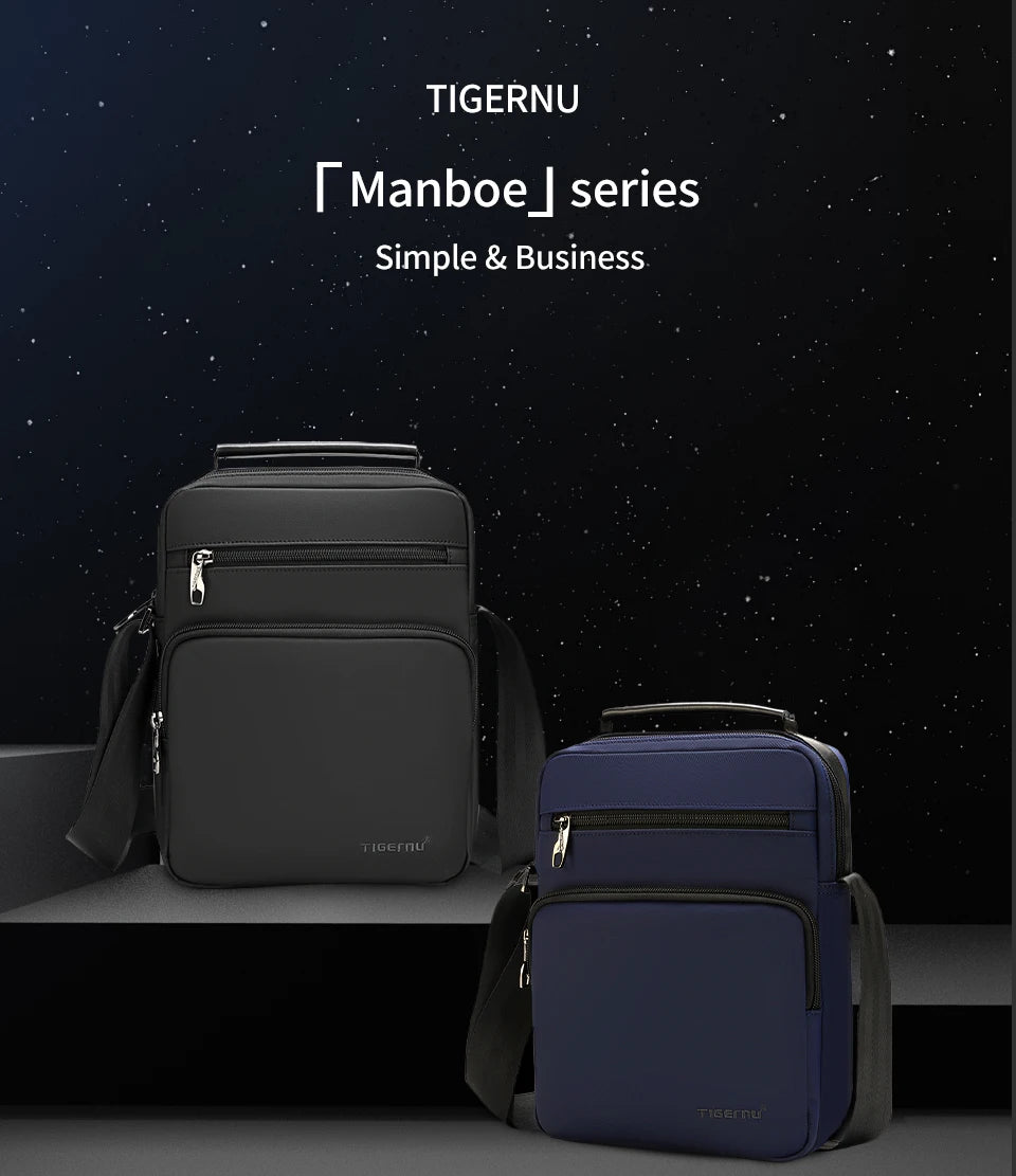 Tigernu Messenger Bags For Men Fashion Crossbody Bags 9.7inch Ipad Bag MIni Pack Men Business Bag Shoulder Bags Male Handbags