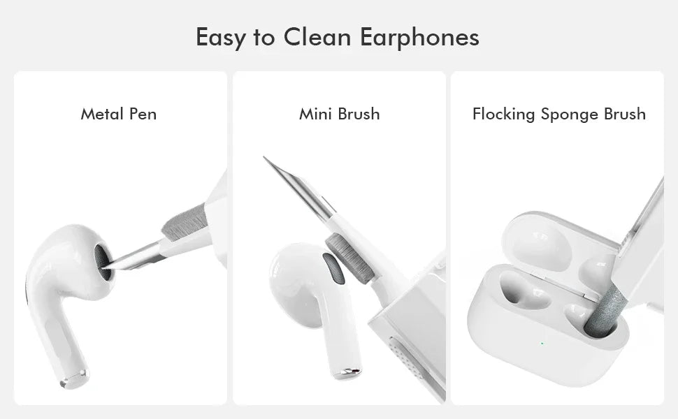 Q8 Electronic Cleaner Kit Screen Cleaner Multifunctional Cleaning Brush for Earphone Keyboard Laptop Phone PC Monitor Camera
