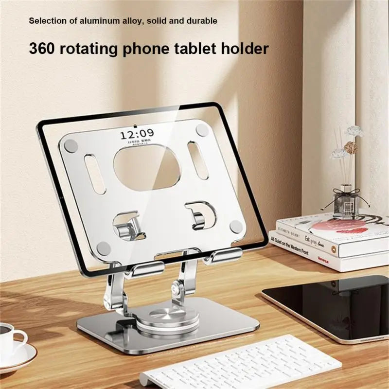 Laptop Bracket Mobile Phone Tablet Bracket Aluminum Alloy Multifunctional Desktop Lazy Bracket 360 Degree Rotation Foldable