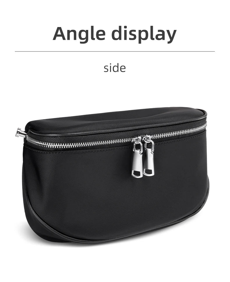 HK Casual Men's Shoulder Bag Waterproof Crossbody Bag Oxford Lightweight Messenger Bag Travel Hiking Cycling Chest Pack Satchel