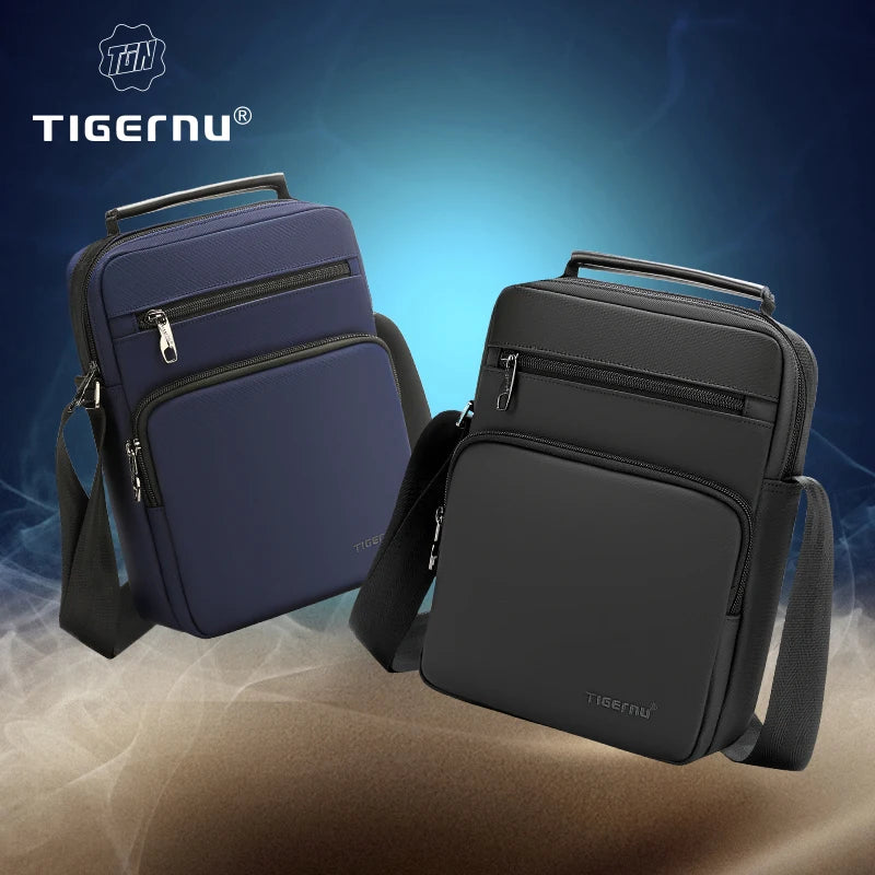 Tigernu Men Shoulder Bags For Men 9.7inch Ipad Bags Waterproof Business Travel Mini Sling Bag HandBag Messager Bag Crossbody Bag